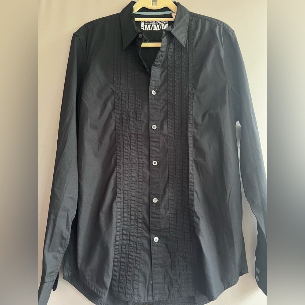 DKNY Men's Black Button Down